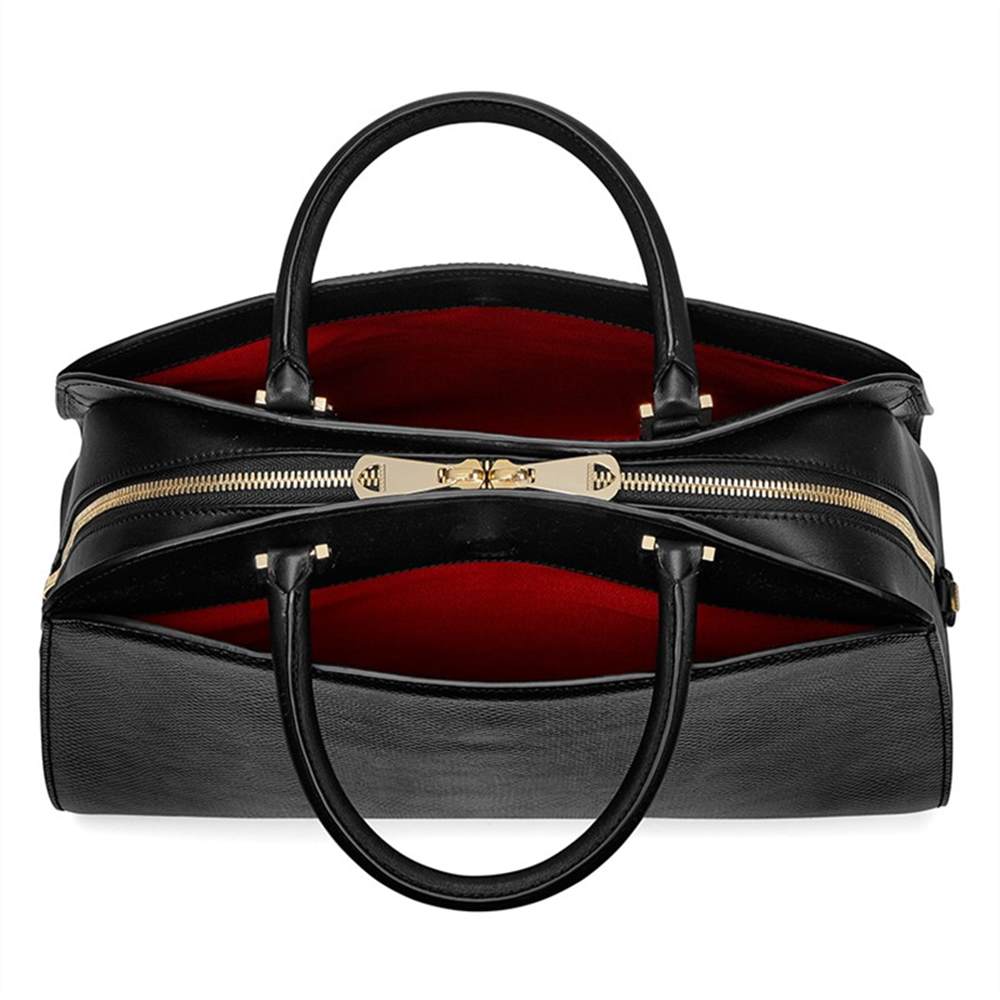 iconic ted baker : 43r2nifs2dAspinal of London Hepburn Leather Large Grab Bag Lizard Black Aspinal of London Handbags