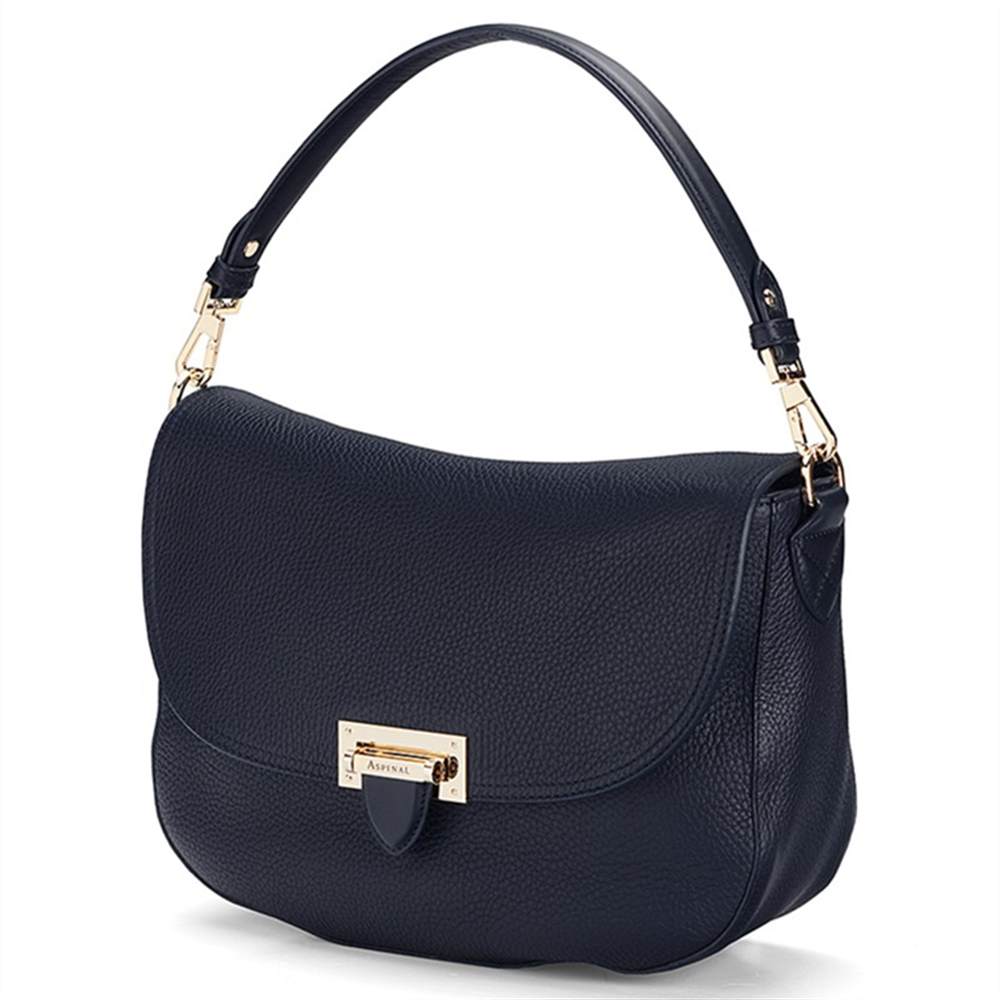 black ted baker : michael michael kors jet set travel nylon packable toteAspinal of London Letterbox Slouchy Saddle BagNavy Aspinal of London Handbags