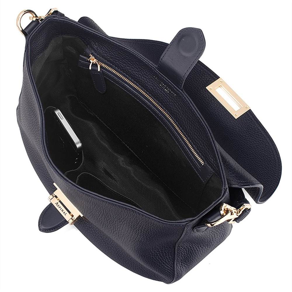 black ted baker : michael michael kors jet set travel nylon packable toteAspinal of London Letterbox Slouchy Saddle BagNavy Aspinal of London Handbags