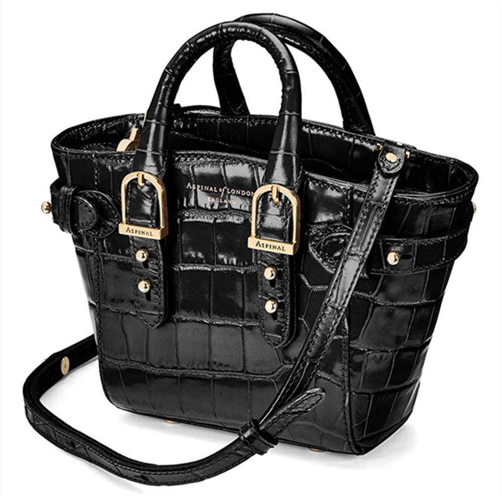 ted baker sandale : michael kors bodie slipAspinal of London Marylebone Micro Leather Tote Bag Black Aspinal of London Handbags