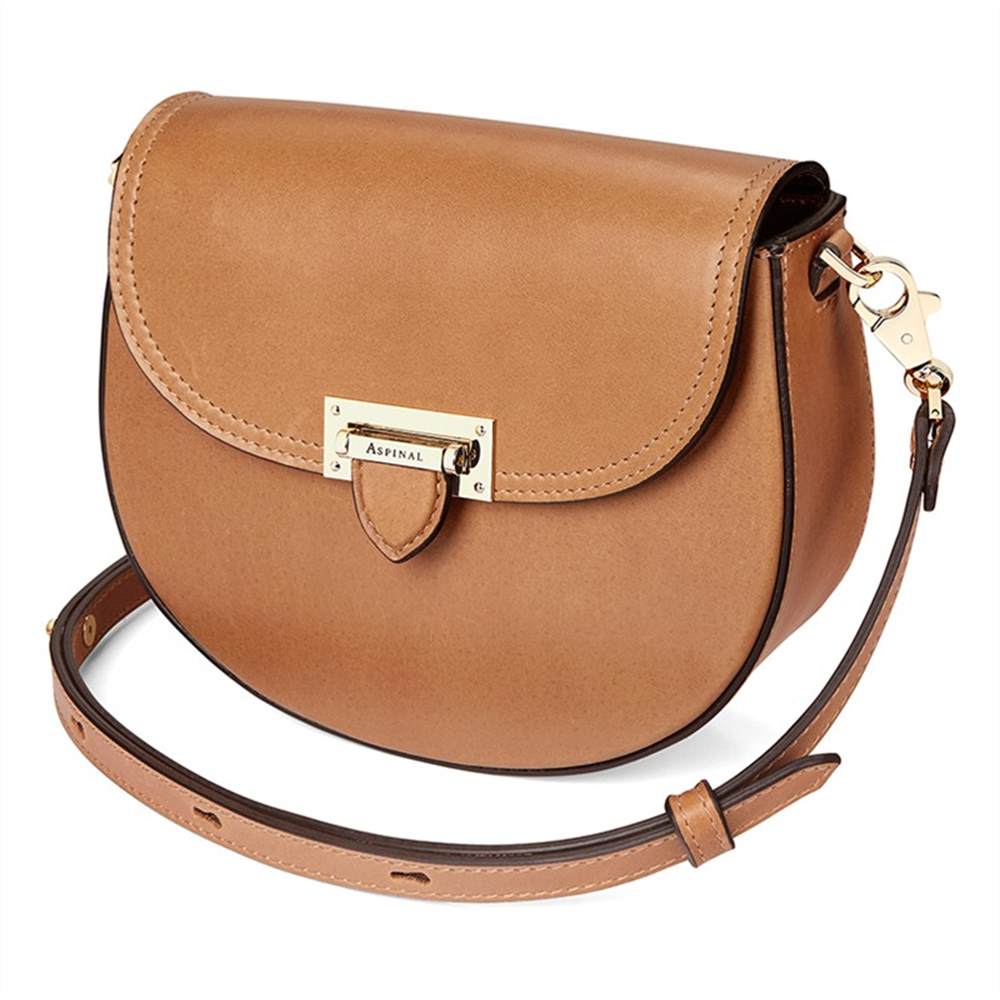 mulberry darley cross body bag : michael kors tia flex flatAspinal of London Portobello Leather Letterbox Saddle BagTan Aspinal of London Handbags