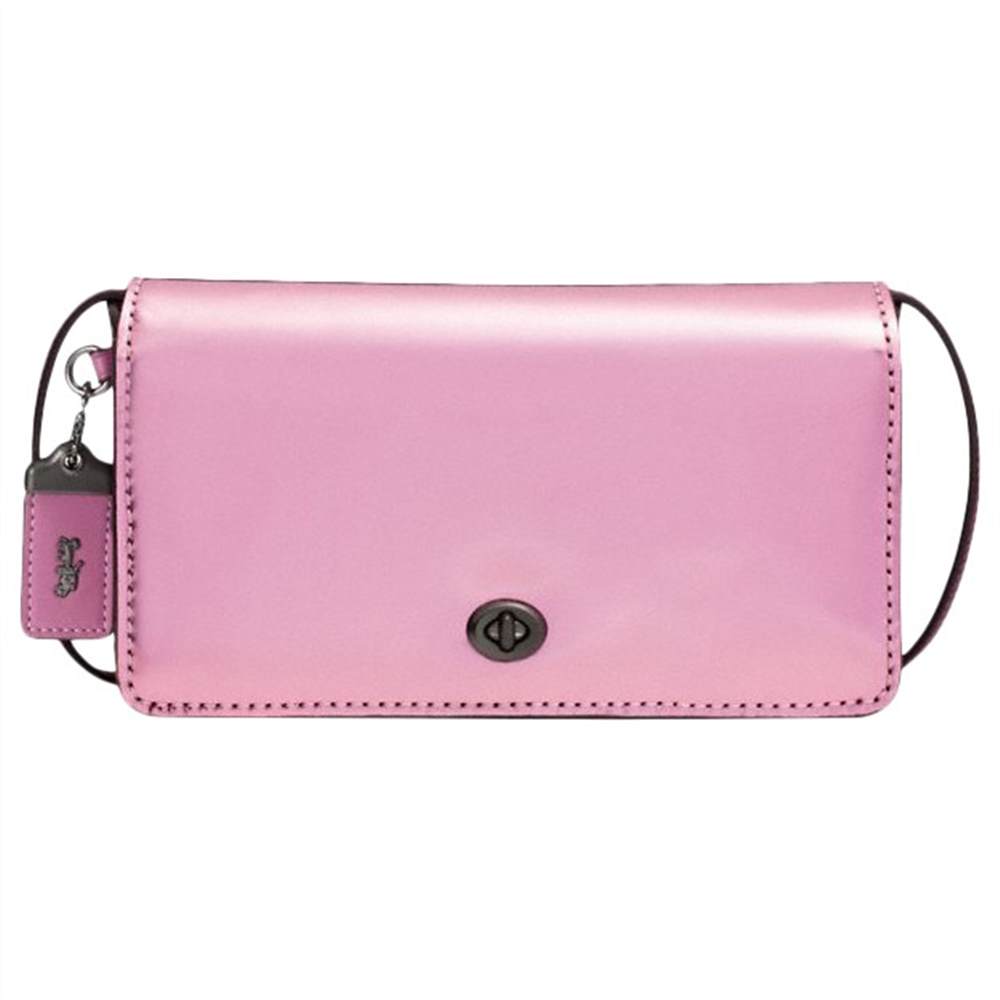 Coach 1941 Dinky Leather Cross Body BagMetallic Pink Coach Handbags