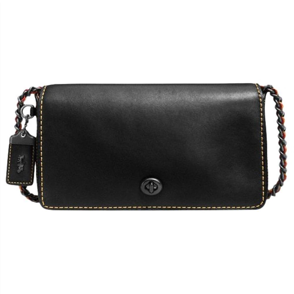 Coach 1941 Dinky Leather Cross Body Black Coach Handbags
