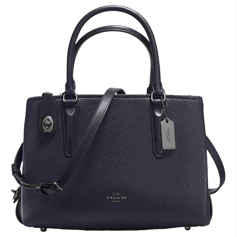 Coach Brooklyn 28 Leather Carryall Tote BagNavy Coach Handbags