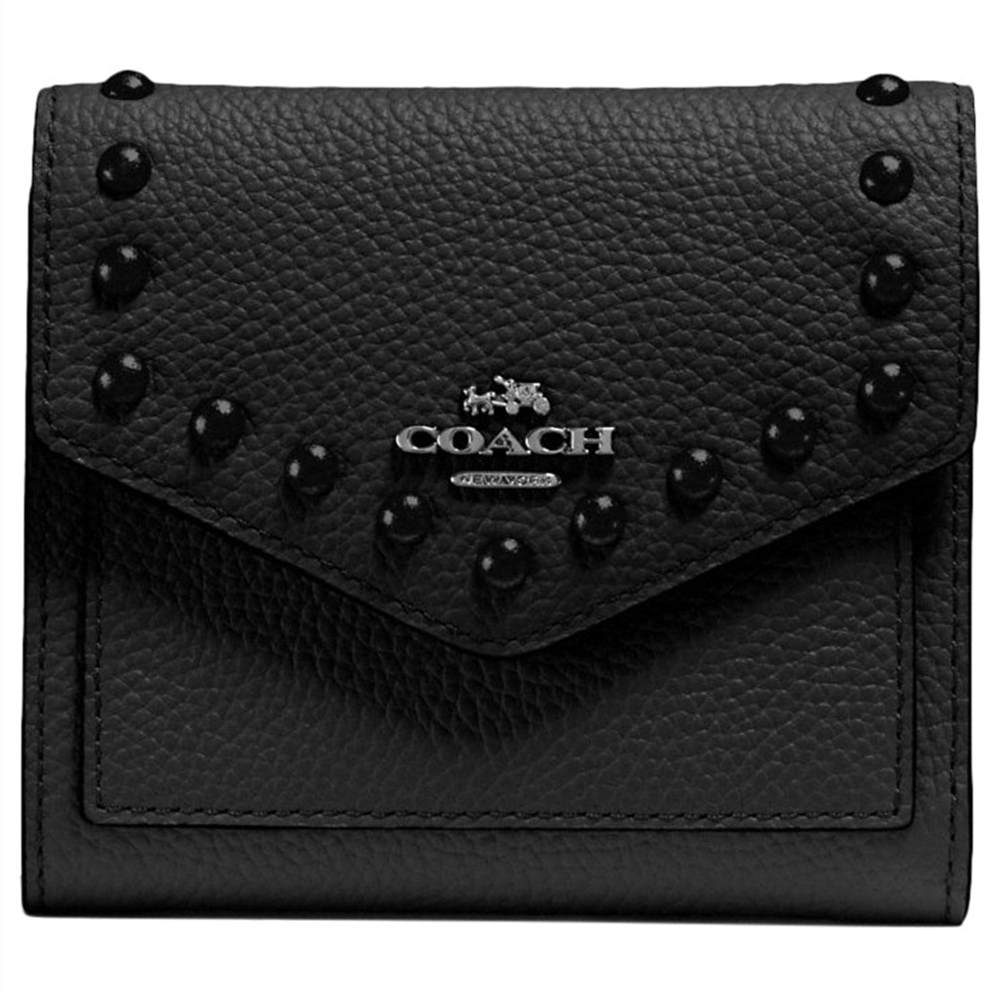 Coach Crossgrain Leather Rivets Small Purse Black Coach Purses Coach Crossgrain Leather Rivets Small Purse Black Coach Purses