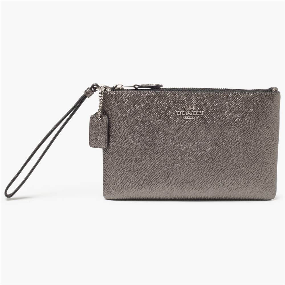 Coach Crossgrain Leather Small Wristlet PurseGunmetal Coach Purses Coach Crossgrain Leather Small Wristlet PurseGunmetal Coach Purses