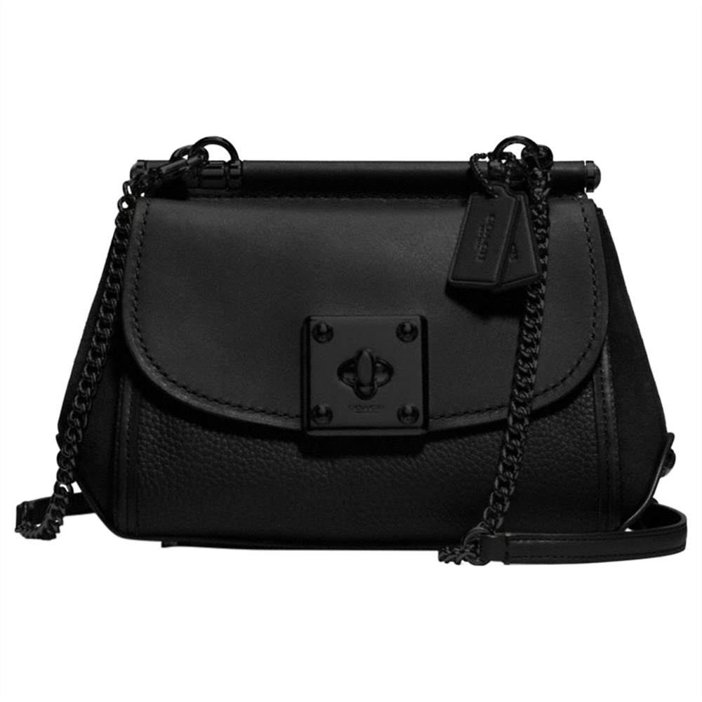 Coach Drifter Leather Cross Body BagBlack Coach Handbags