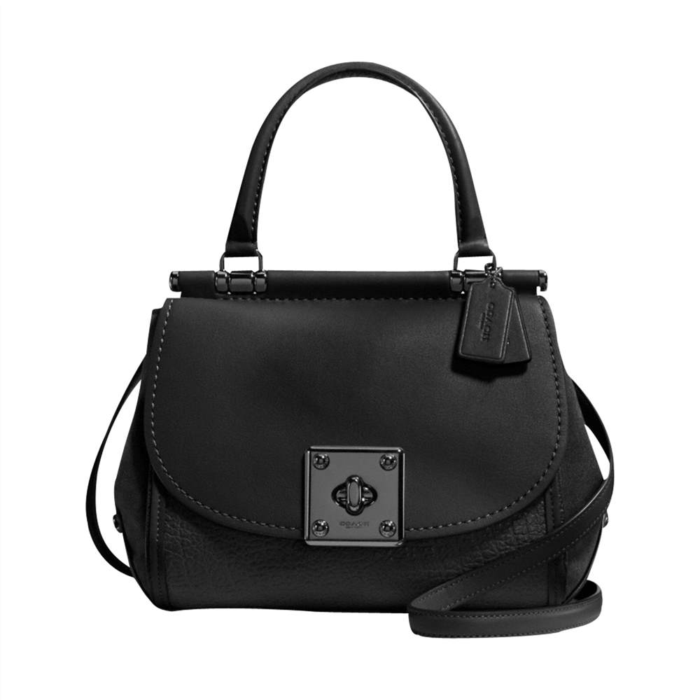 Coach Drifter Leather Satchel Black Coach Handbags