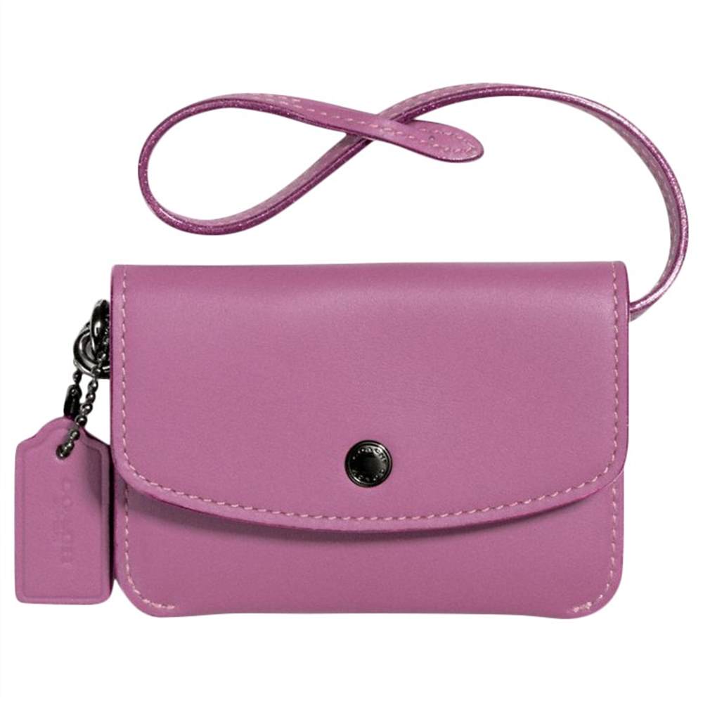 Coach Leather Card Pouch Primrose Coach Purses