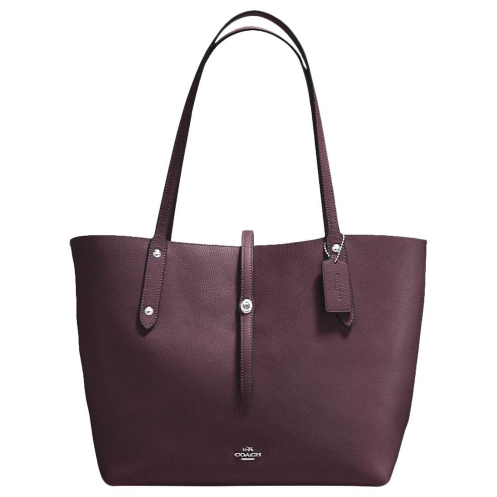 Coach Market Leather Tote BagOxblood Coach Handbags