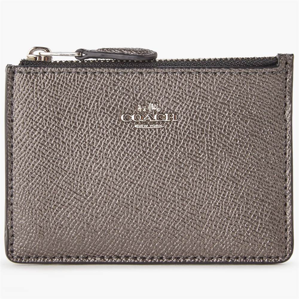 Coach Mini ID Skinny Leather PurseGunmetal Coach Purses Coach Mini ID Skinny Leather PurseGunmetal Coach Purses