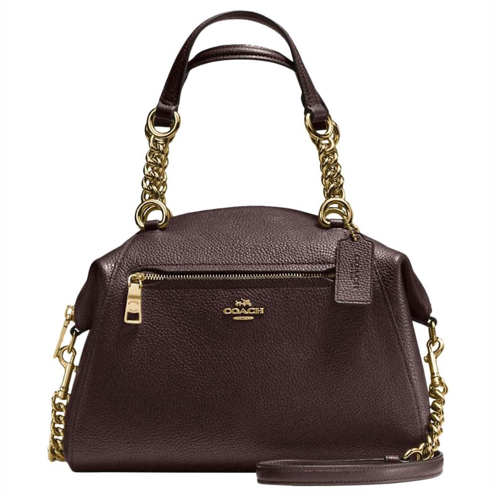 Coach Prarie Chain Leather Satchel BagChestnut Coach Handbags Coach Prarie Chain Leather Satchel BagChestnut Coach Handbags