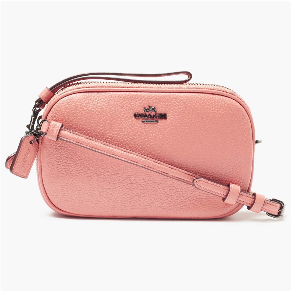 Coach Small Leather Cross Body Clutch Bag Melon Coach Handbags