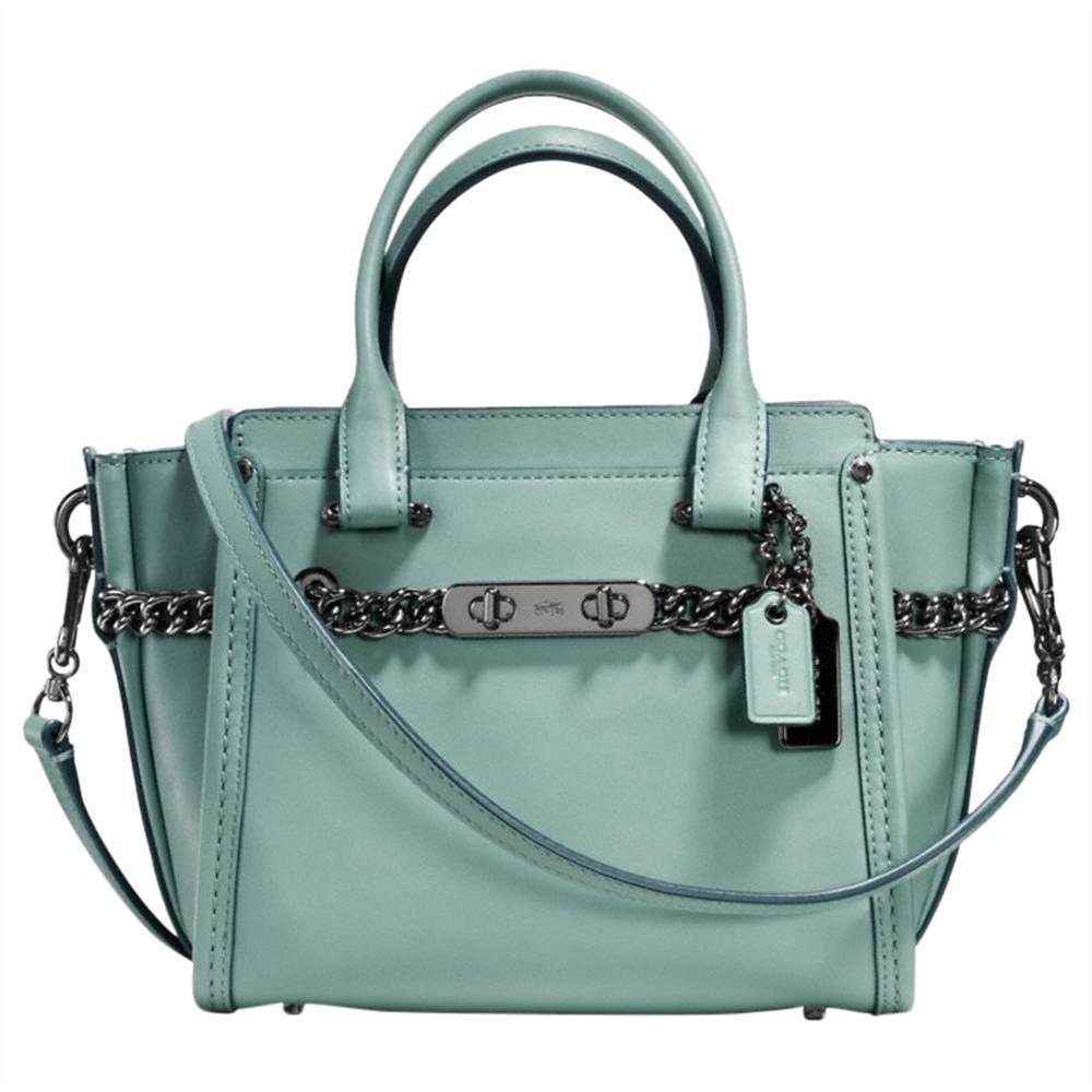 Coach Swagger 21 Glovetanned Leather Shoulder Bag Cloud Coach Handbags