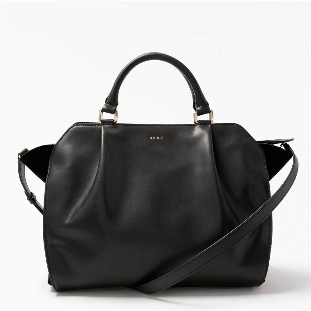 DKNY Calf Suede Medium Gusseted Satchel BagBlack DKNY Handbags DKNY Calf Suede Medium Gusseted Satchel BagBlack DKNY Handbags