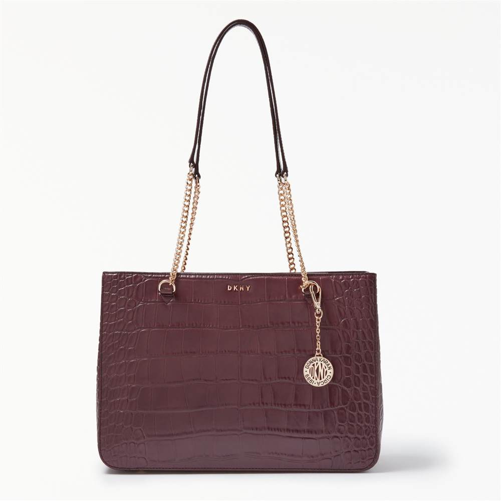 DKNY Sutton Croc Effect Leather Shopper BagCordavan DKNY Handbags