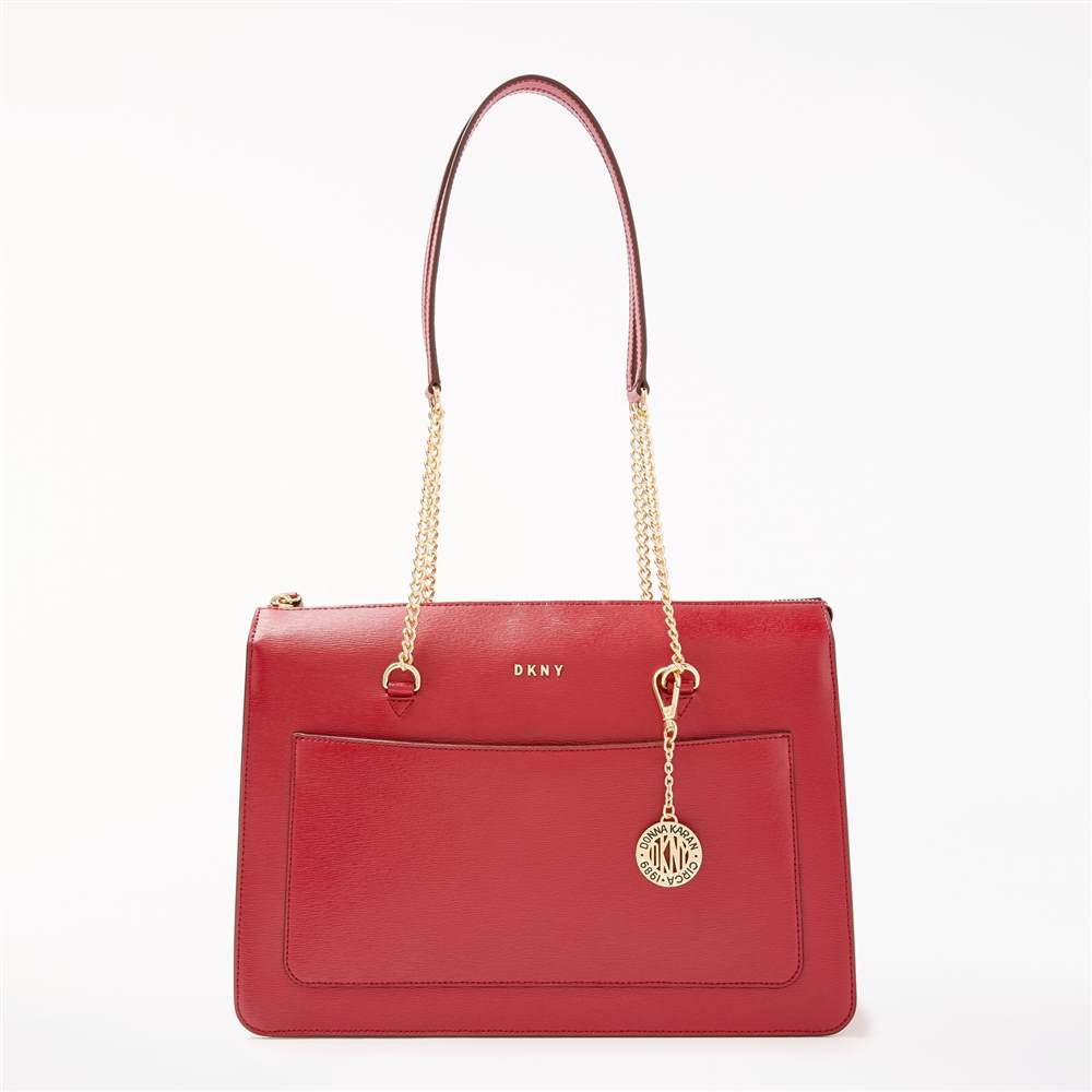 DKNY Sutton Leather Large Top Zip Tote Bag DKNY Handbags