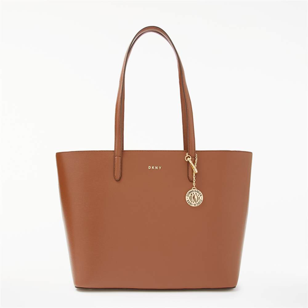 DKNY Sutton Leather Large Tote BagBrown DKNY Handbags