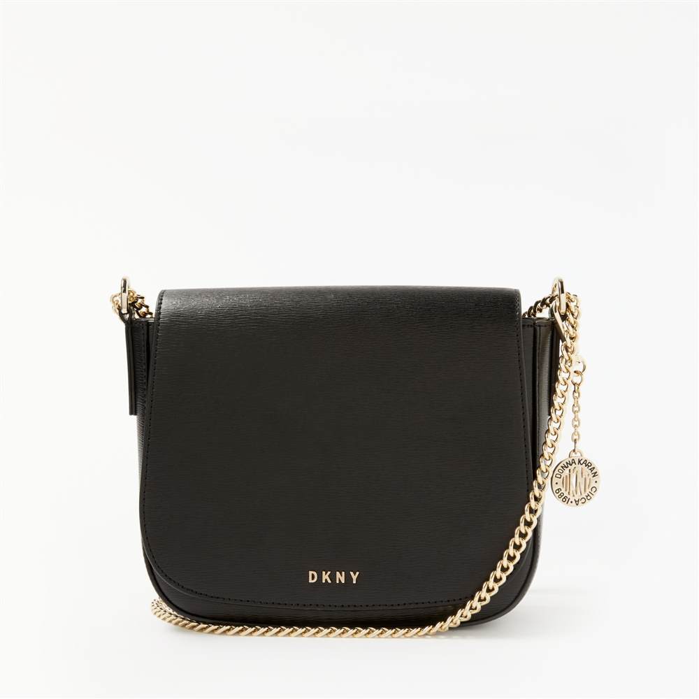 DKNY Sutton Textured Leather Medium Saddle BagBlack DKNY Handbags DKNY Sutton Textured Leather Medium Saddle BagBlack DKNY Handbags