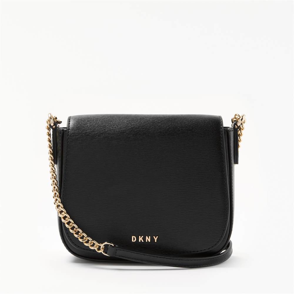 DKNY Sutton Textured Leather Small Saddle BagBlack DKNY Handbags DKNY Sutton Textured Leather Small Saddle BagBlack DKNY Handbags