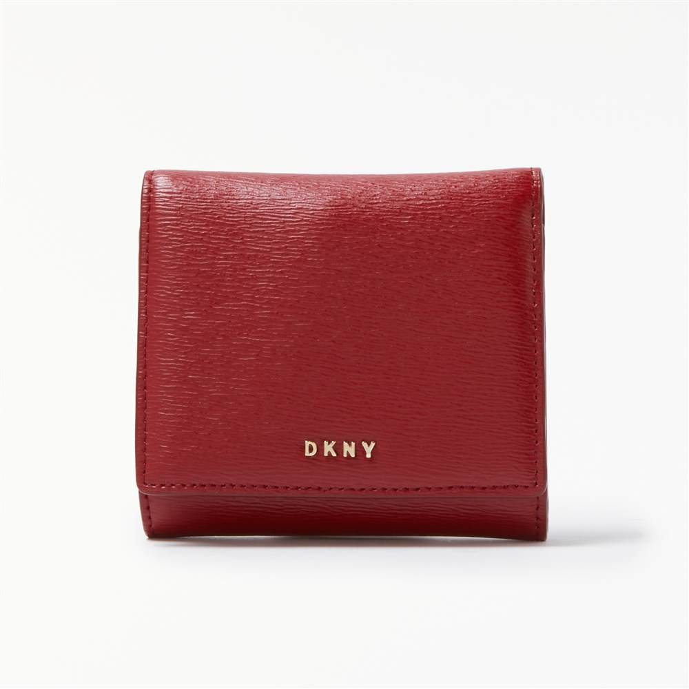 DKNY Sutton Textured Leather Trifold Purse Scarlet Red DKNY Purses DKNY Sutton Textured Leather Trifold Purse Scarlet Red DKNY Purses