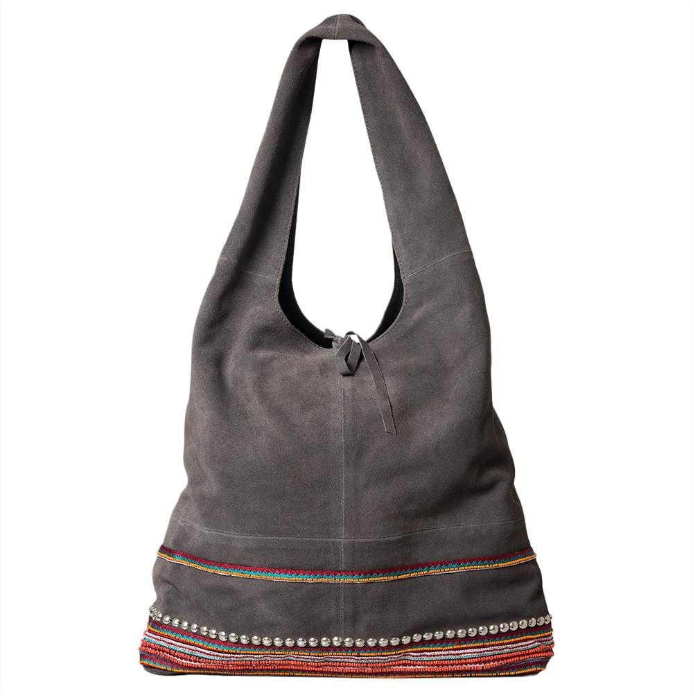East Leather Patchwork Jute Bag Greystone East Handbags East Leather Patchwork Jute Bag Greystone East Handbags