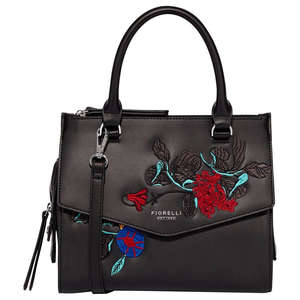Fiorelli Mia Small Embroidered Grab BagBlack Fiorelli Handbags