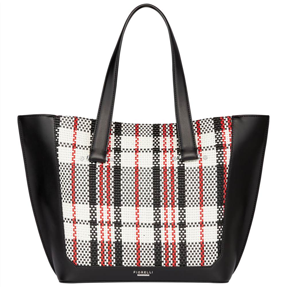 Fiorelli Tisbury Large Tote Bag Graphic Mono Check Fiorelli Handbags