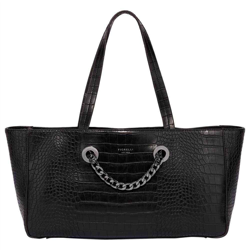 Fiorelli Yardley East / West Tote Bag Black Croc Fiorelli Handbags Fiorelli Yardley East / West Tote Bag Black Croc Fiorelli Handbags