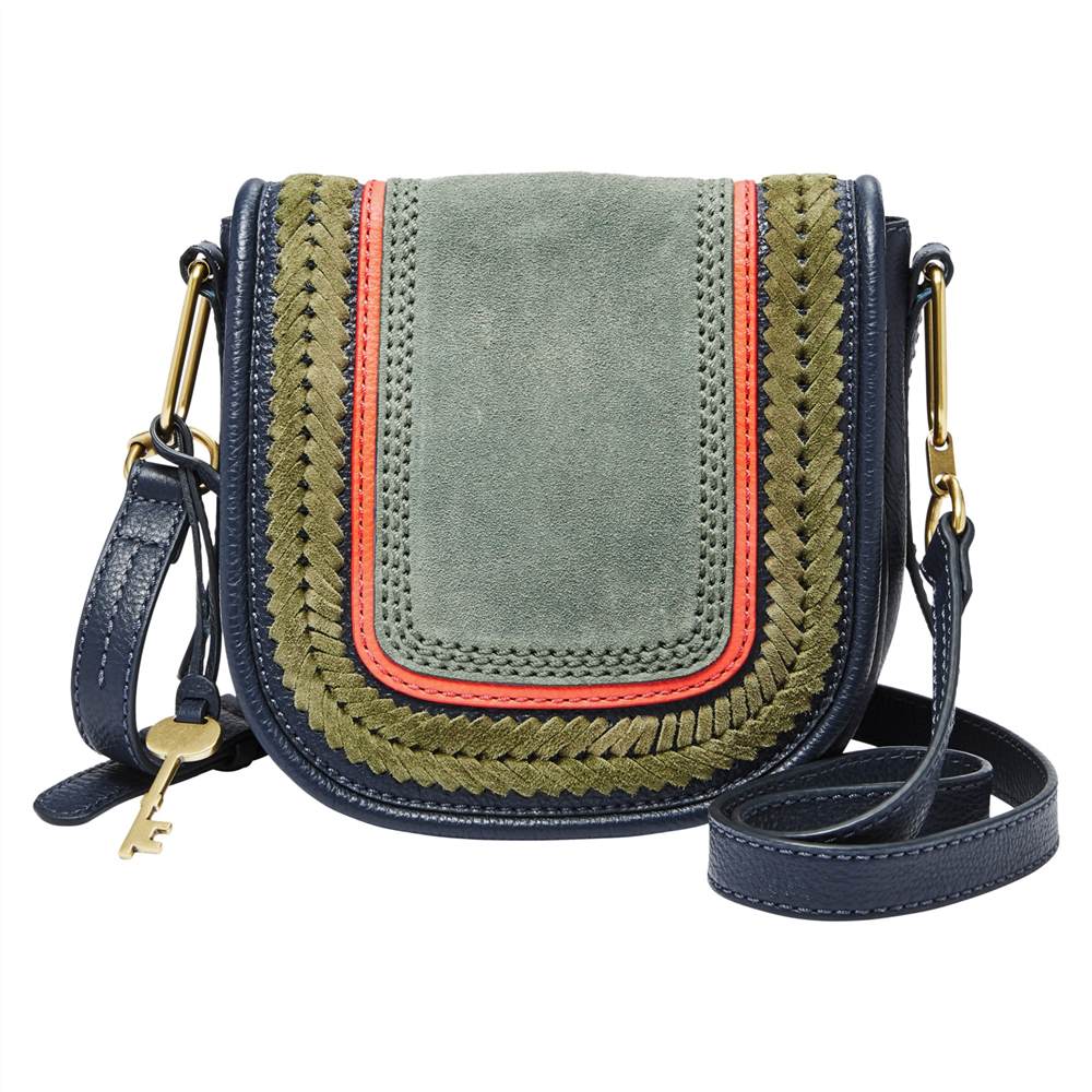 Fossil Rumi Small Leather Cross Body Bag Midnight Navy Fossil Handbags