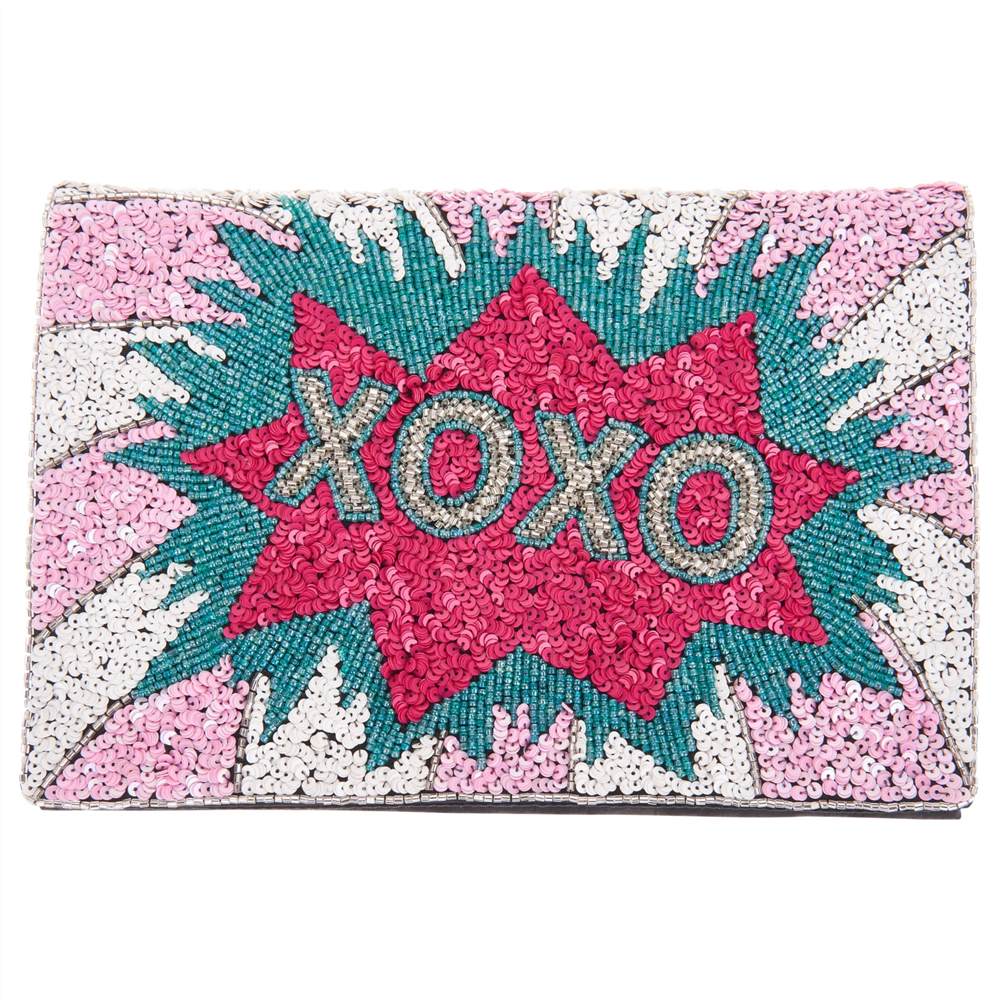 From St Xavier XOXO Foldover Clutch Multi From St Xavier Handbags From St Xavier XOXO Foldover Clutch Multi From St Xavier Handbags