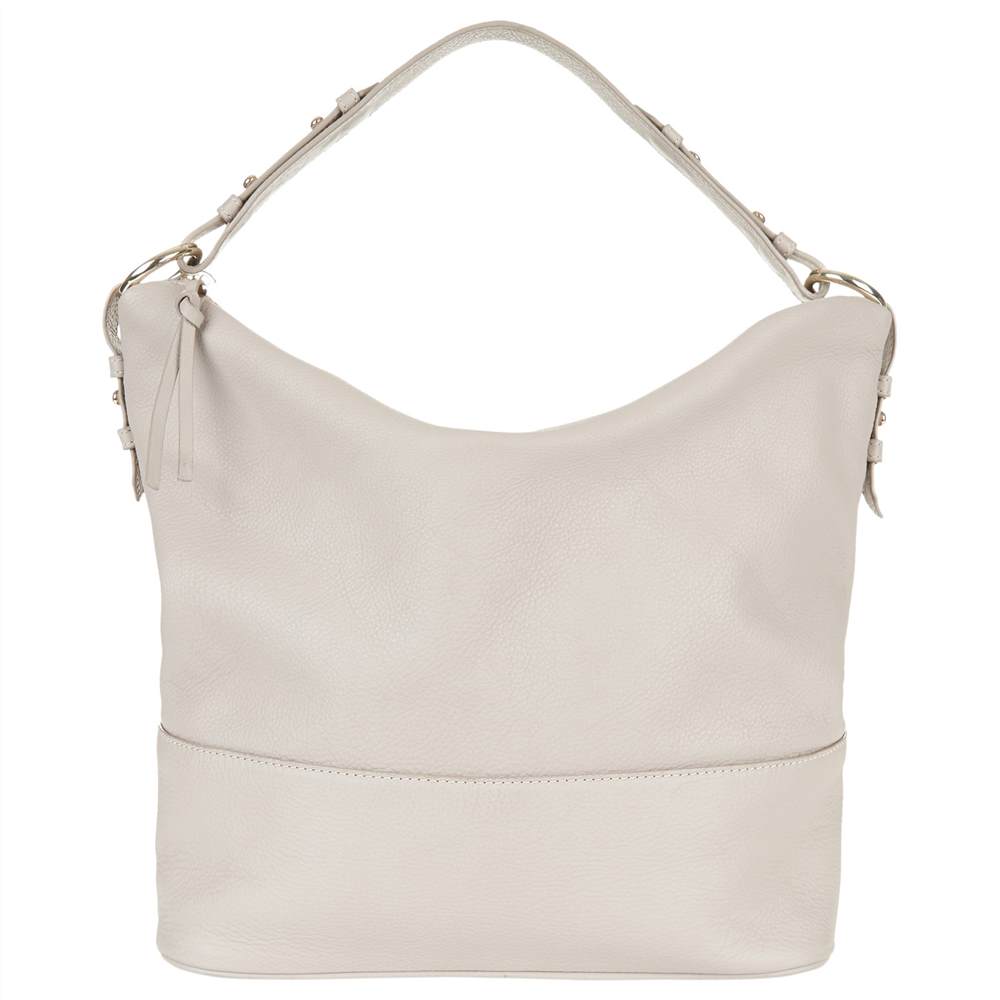 Hobbs Hayley Leather Hobo Bag Fawn Hobbs Handbags