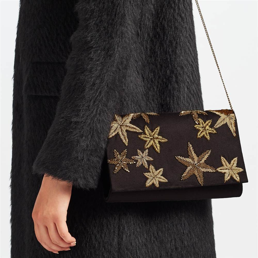 mulberry bayswater leopard print bag : lk bennett navy patent bagJohn Lewis Starr Envelope Clutch Bag Black/Gold John Lewis Handbags