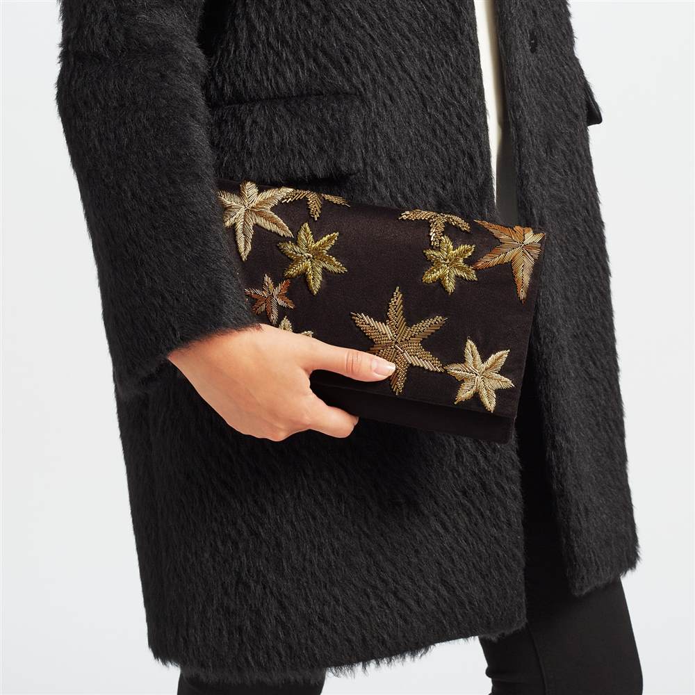mulberry bayswater leopard print bag : lk bennett navy patent bagJohn Lewis Starr Envelope Clutch Bag Black/Gold John Lewis Handbags