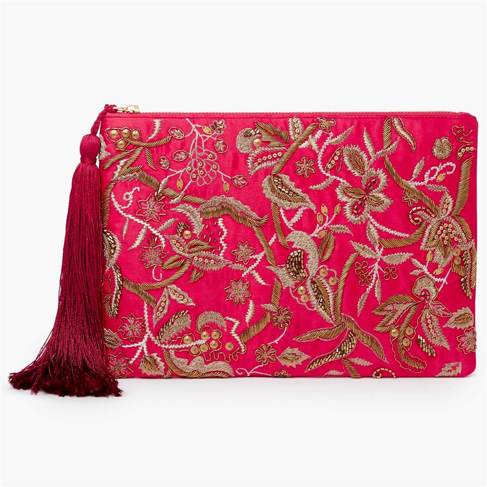 John Lewis Tove Beaded Clutch BagPink Multi John Lewis Handbags John Lewis Tove Beaded Clutch BagPink Multi John Lewis Handbags
