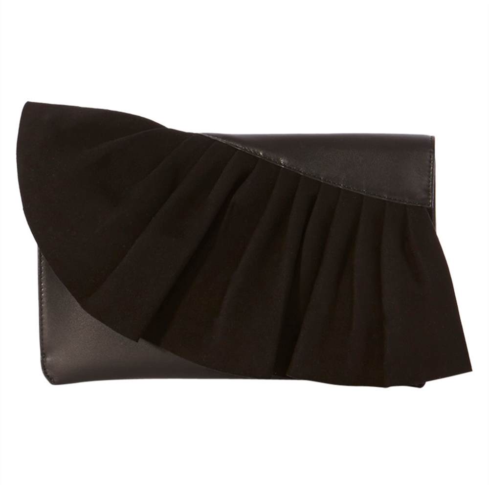 Karen Millen Ruffle Collection Clutch Bag Black Karen Millen Handbags Karen Millen Ruffle Collection Clutch Bag Black Karen Millen Handbags
