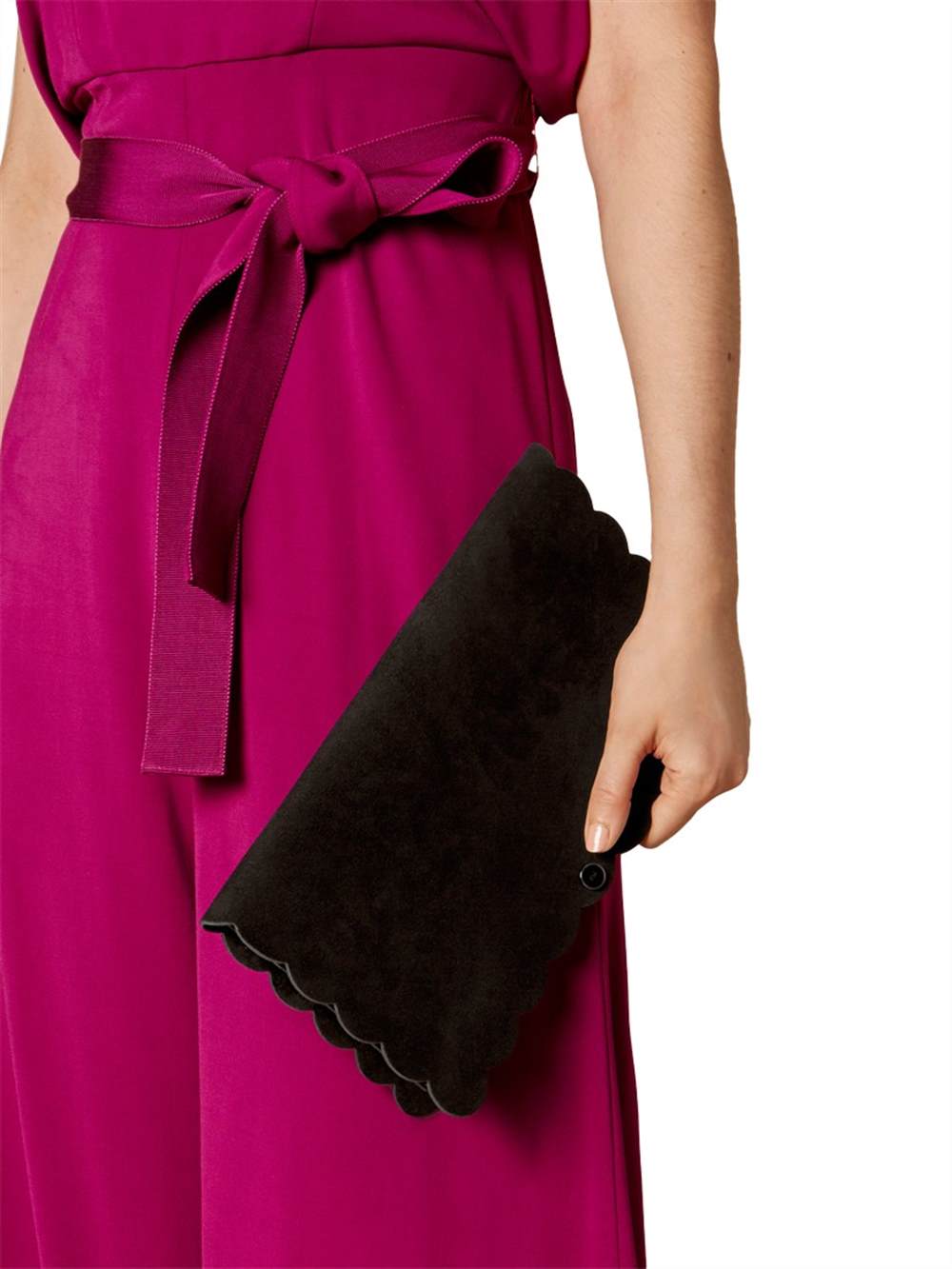 naughtipidginsnest mulberry : bodie slip on michael korsKaren Millen Suede Scalloped Clutch Bag Black Karen Millen Handbags