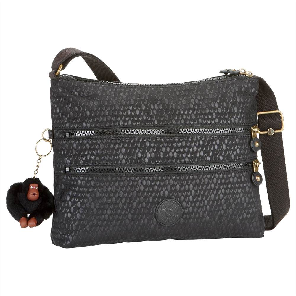 Kipling Alvar Cross Body BagBlack Scale Kipling Handbags Kipling Alvar Cross Body BagBlack Scale Kipling Handbags