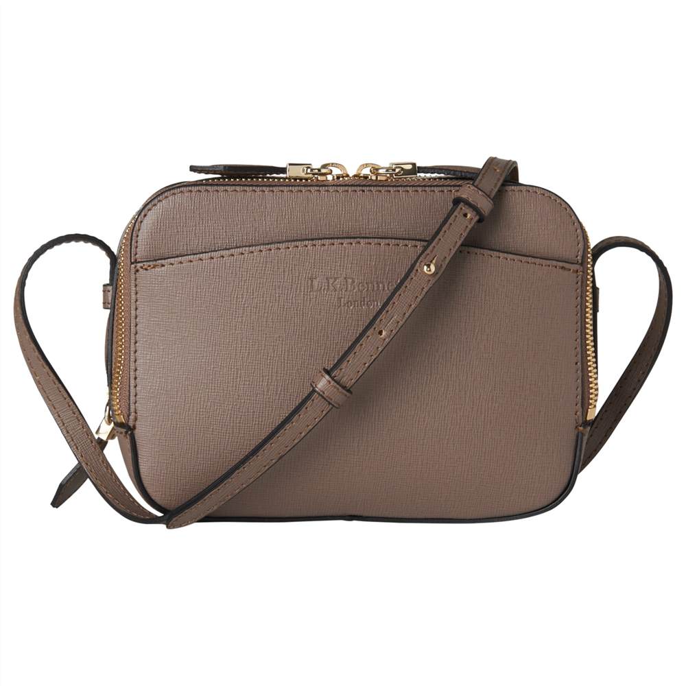 L.K. Bennett Mariel Leather Across Body Bag Grey L.K.Bennett Handbags L.K. Bennett Mariel Leather Across Body Bag Grey L.K.Bennett Handbags