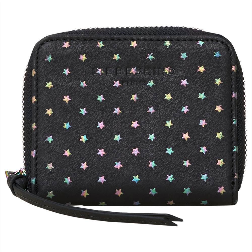 Liebeskind Conny Dot W7 Small Leather Purse Oil Black Stars Liebeskind Purses Liebeskind Conny Dot W7 Small Leather Purse Oil Black Stars Liebeskind Purses