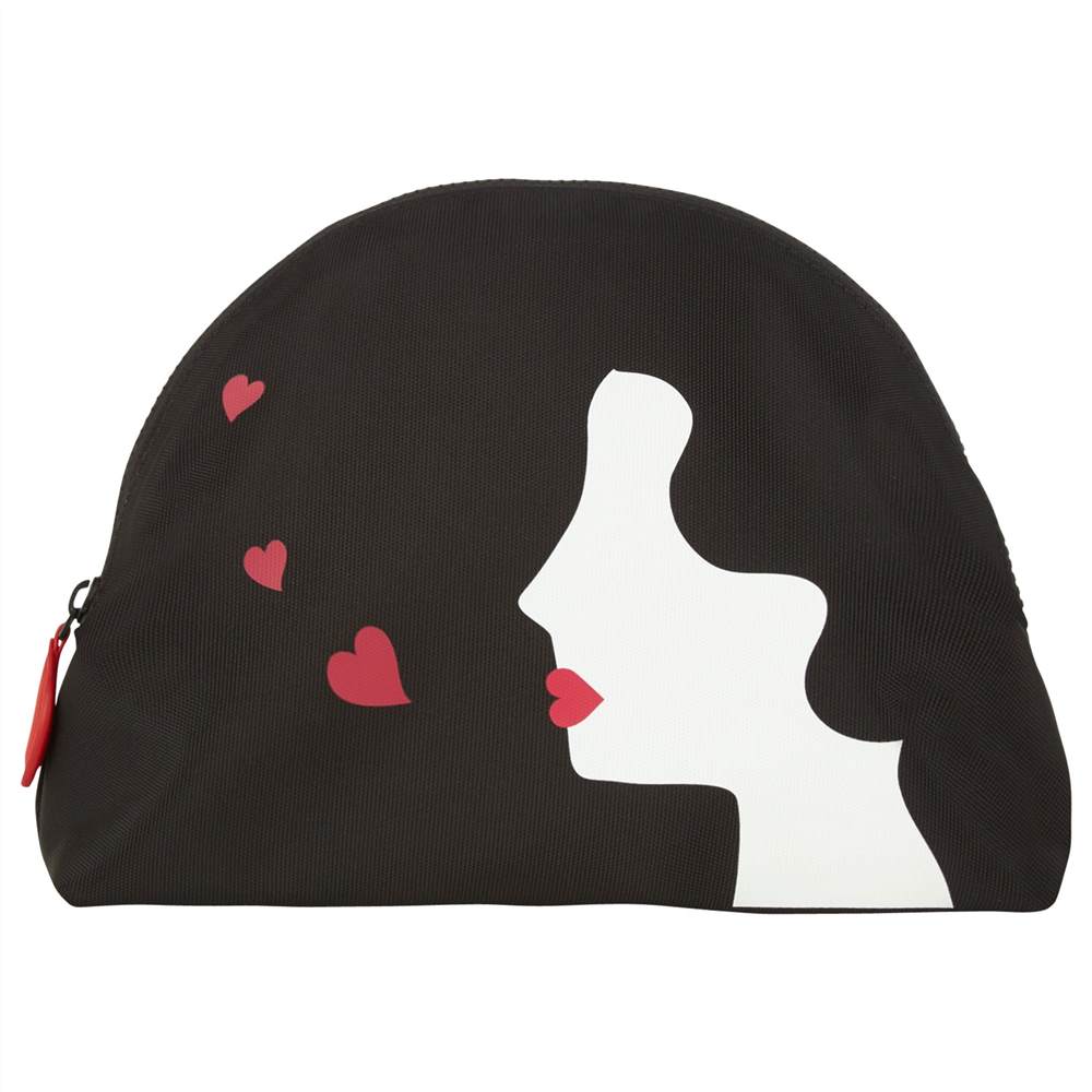 Lulu Guinness Kissing Cameo Large Pouch Black Lulu Guinness Purses Lulu Guinness Kissing Cameo Large Pouch Black Lulu Guinness Purses