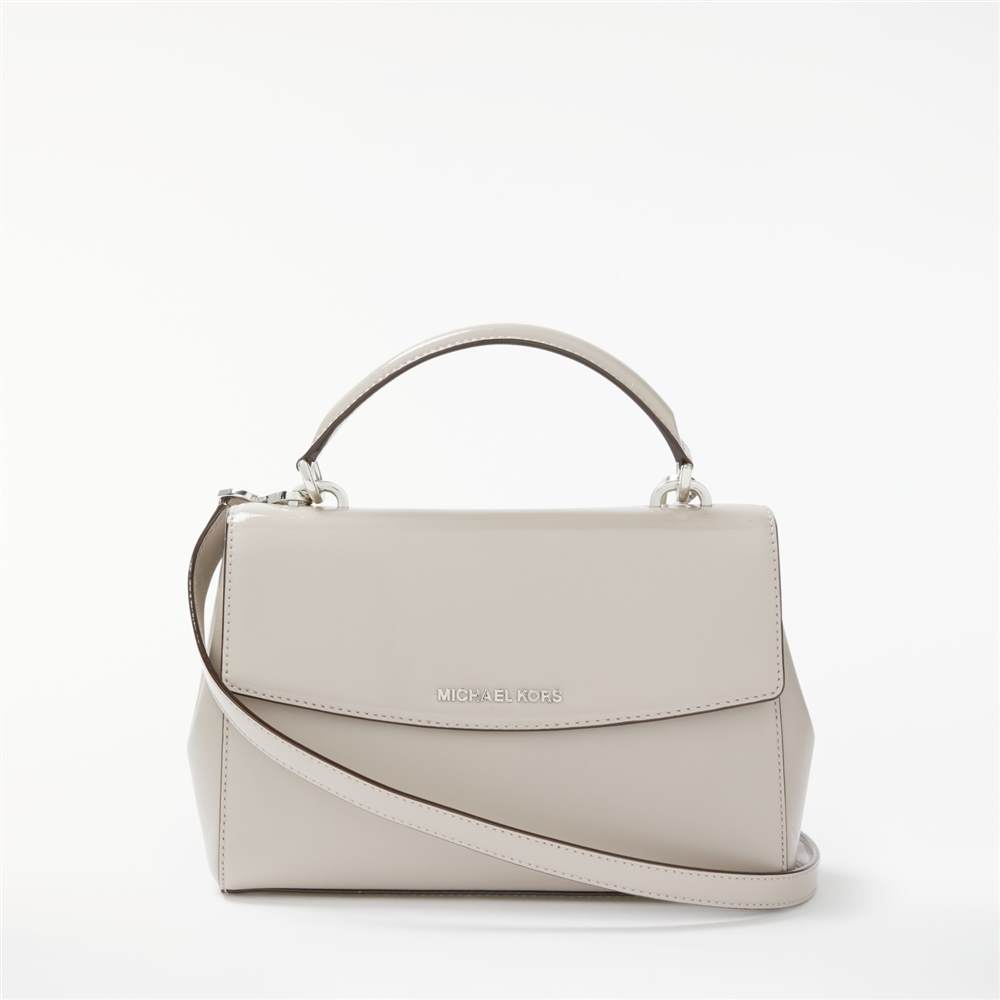 MICHAEL Michael Kors Ava Leather Small Satchel Bag Cement MICHAEL Michael Kors Handbags