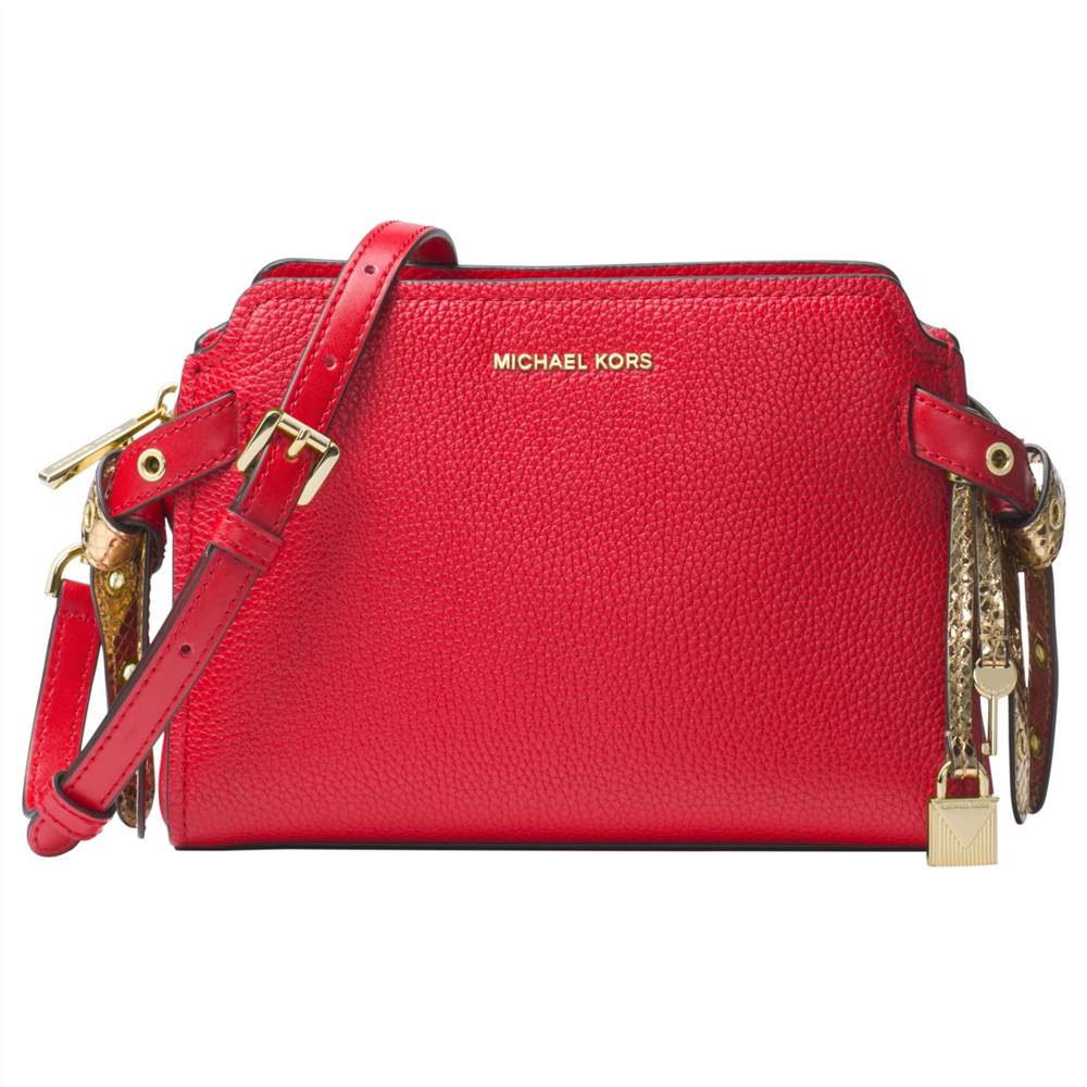 MICHAEL Michael Kors Bristol Leather Shoulder BagBright Red MICHAEL Michael Kors Handbags