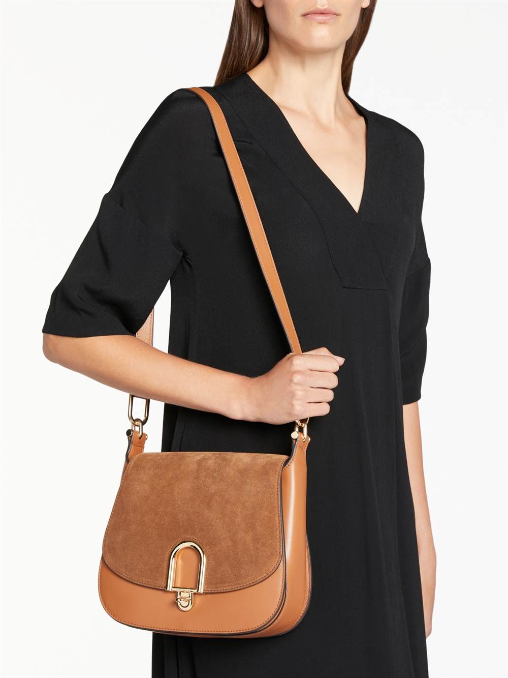 ted baker seacon small crosshatch icon bag : lk bennett judiMICHAEL Michael Kors Delfina Large Leather Saddle Bag Acorn MICHAEL Michael Kors Handbags