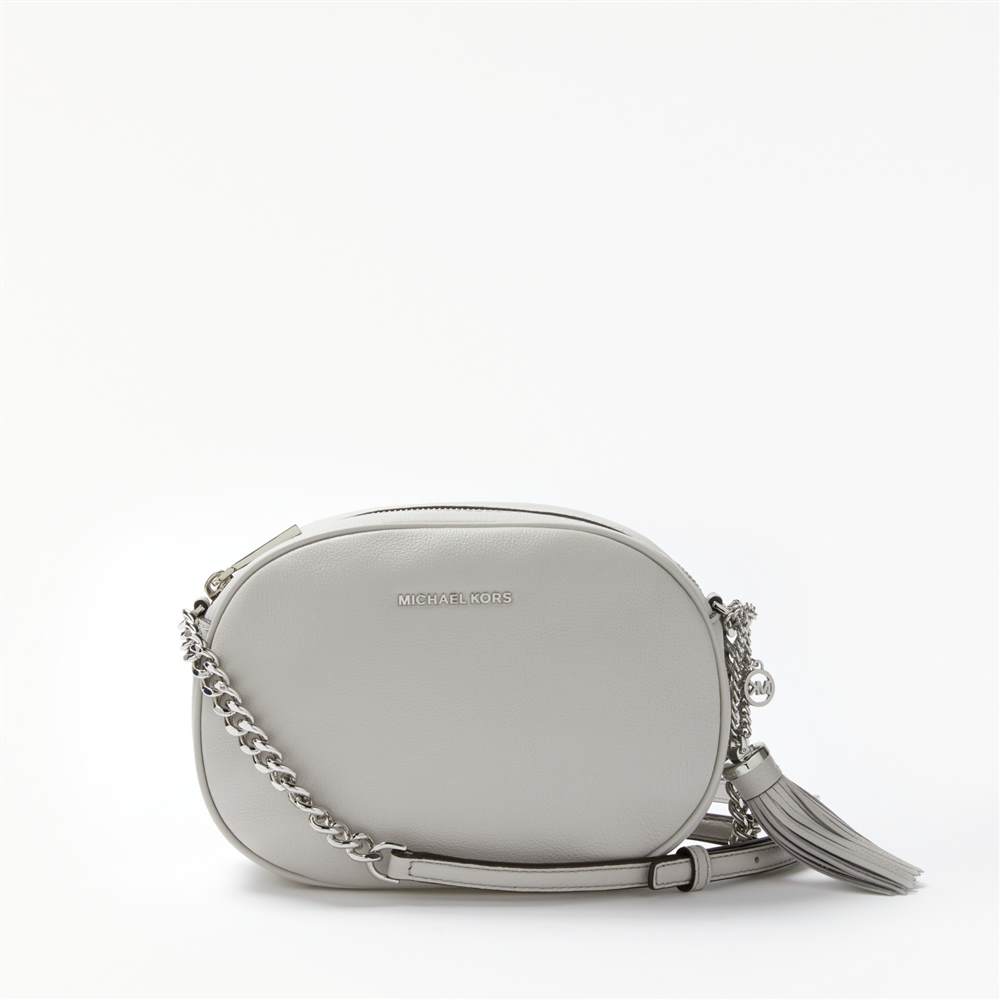 MICHAEL Michael Kors Ginny Leather Cross Body BagAluminium MICHAEL Michael Kors Handbags