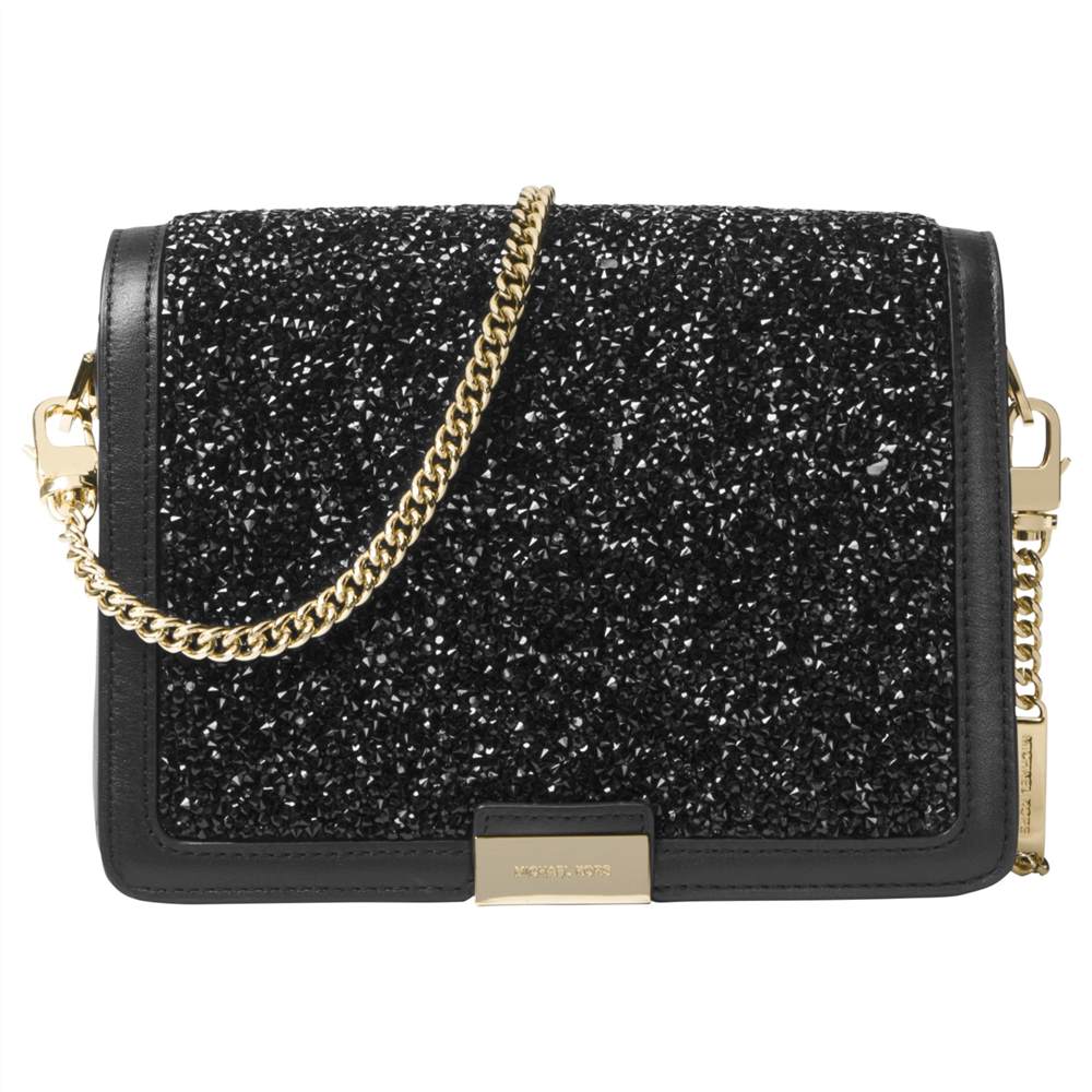 MICHAEL Michael Kors Jade Beaded Clutch Bag Black MICHAEL Michael Kors Handbags