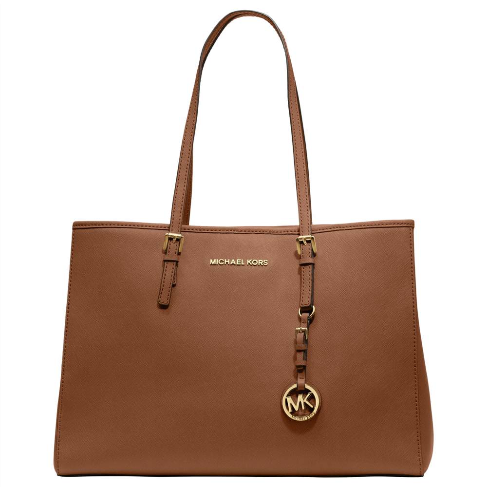MICHAEL Michael Kors Jet Set East/West Large Leather Tote BagBrown MICHAEL Michael Kors Handbags