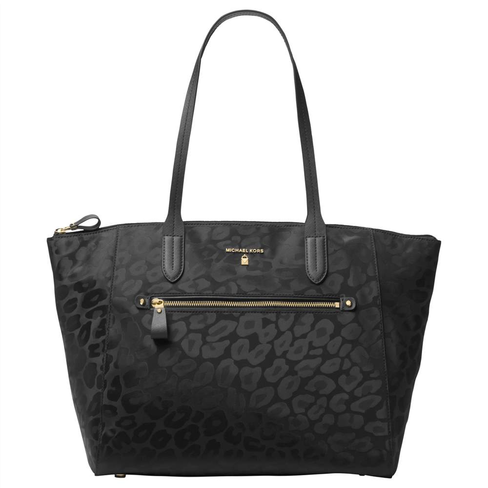 MICHAEL Michael Kors Kesley Large Top Zip Tote BagPatterned Black MICHAEL Michael Kors Handbags
