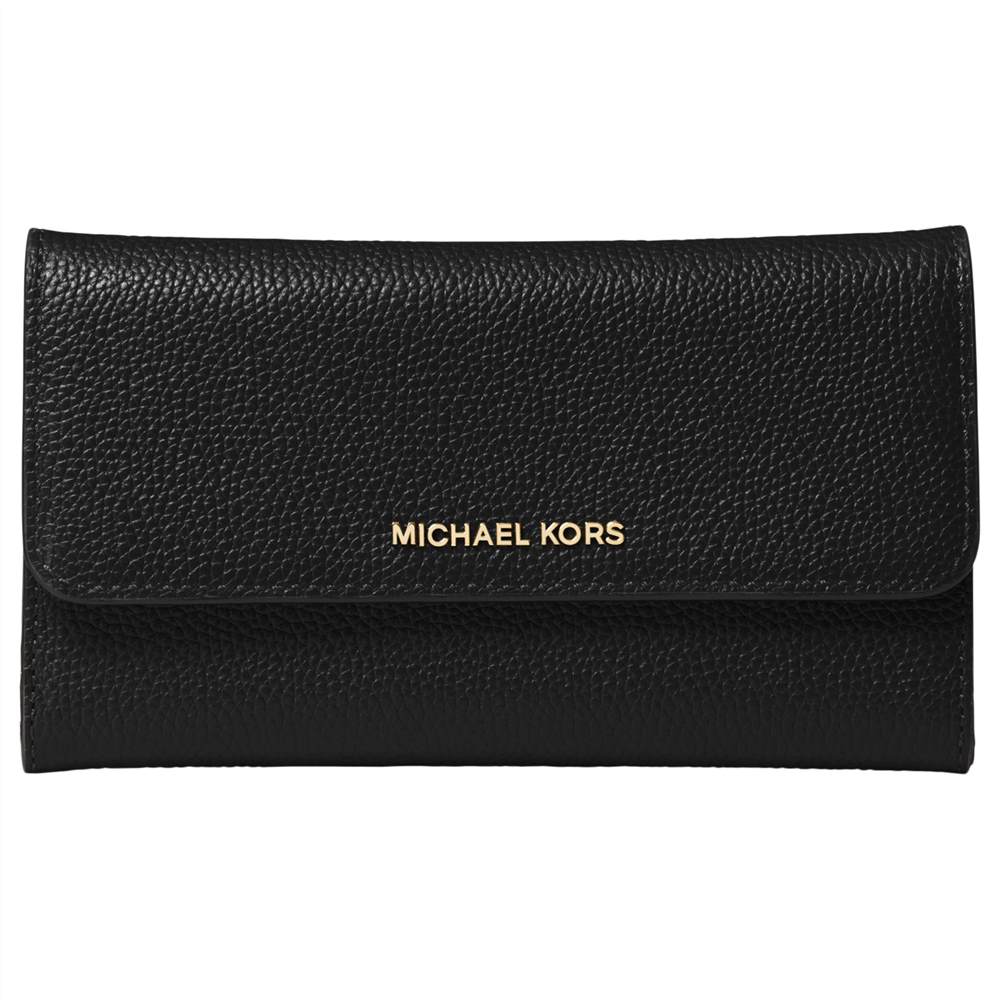 MICHAEL Michael Kors Mercer Leather Large Trifold Purse Black MICHAEL Michael Kors Purses MICHAEL Michael Kors Mercer Leather Large Trifold Purse Black MICHAEL Michael Kors Purses