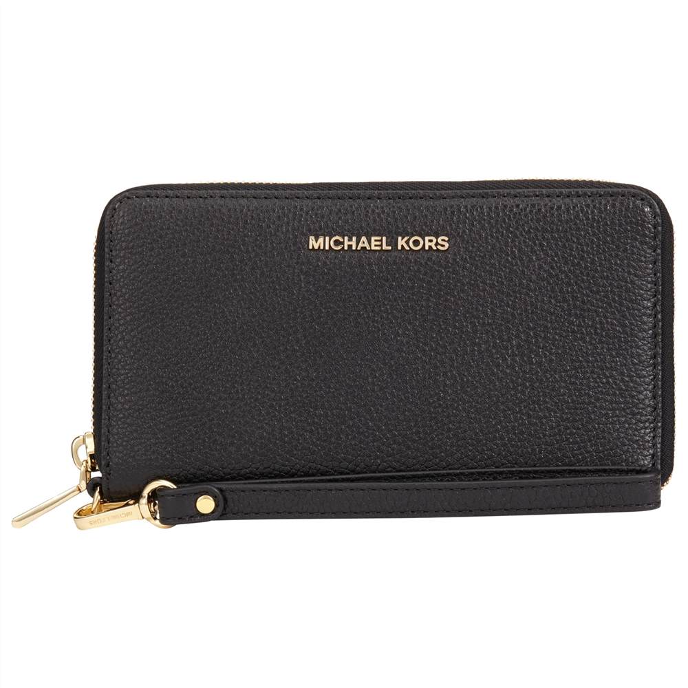 MICHAEL Michael Kors Mercer Large Leather Phone Case PurseBlack MICHAEL Michael Kors Purses